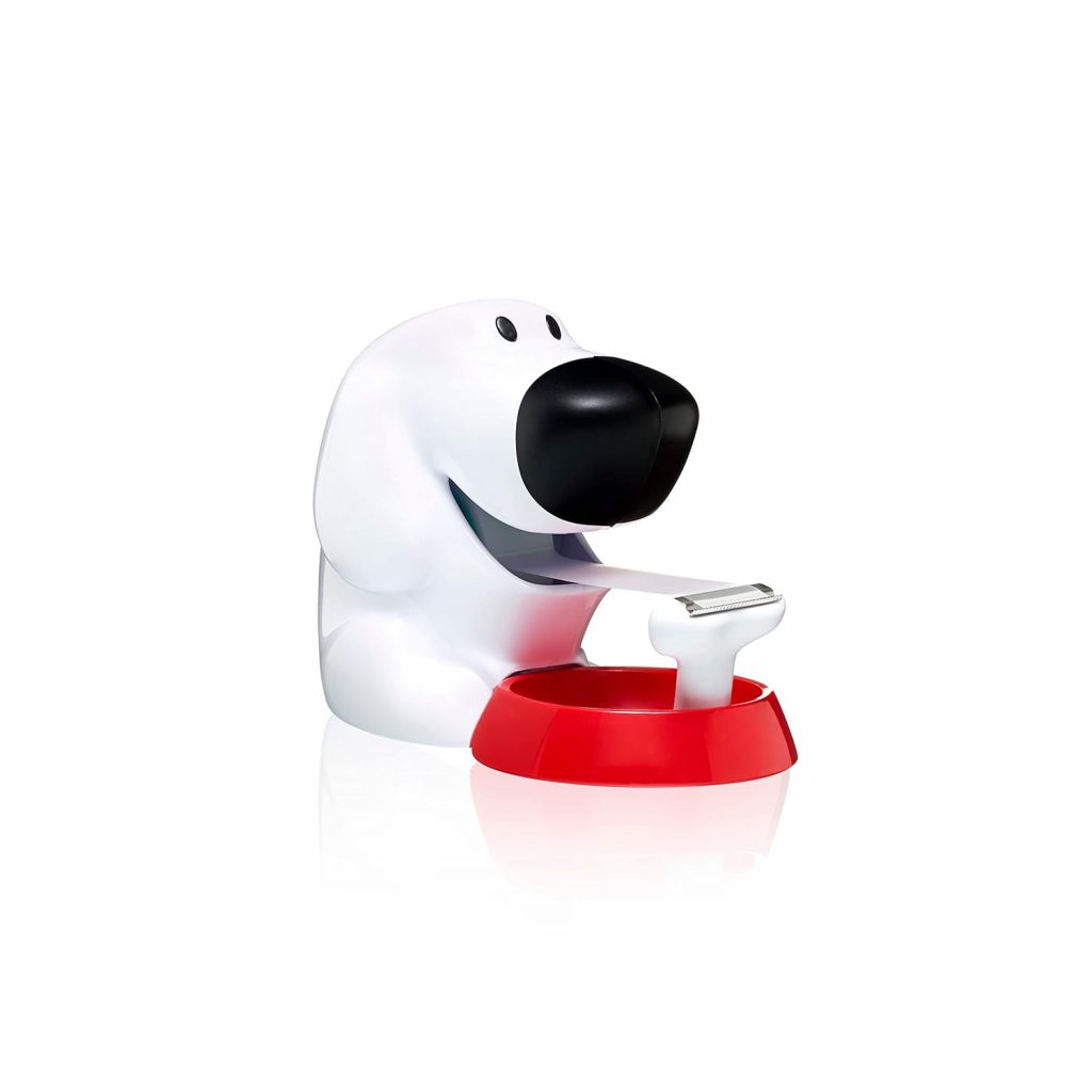 Sturdy dog-shaped tape dispenser for canine lovers