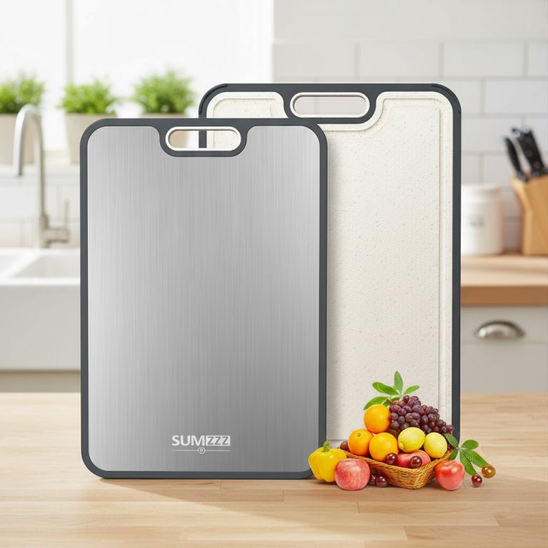 Discounted best-selling titanium cutting board for kitchen hygiene upgrade on modern countertop